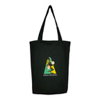 DANIOO Canvas Tote Bag for Women, Multipurpose Handbags for women with Zipper and Pocket for Travel, Shopping and College Tote Bag (Black) (Yellow Green)