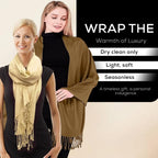 Graziemille Pure Pashmina For Women OMBRE MILITARY/GRASS XL