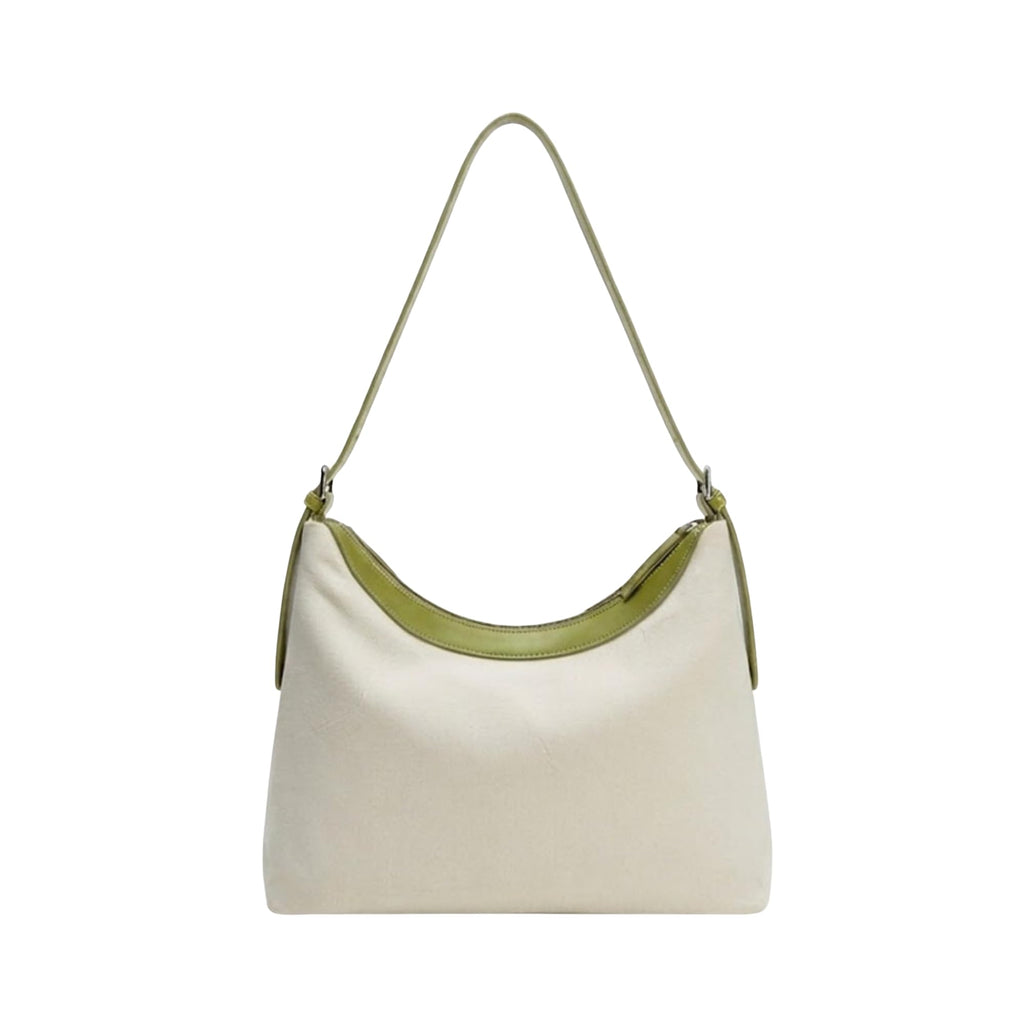 Eco Right Canvas Hand Bag for Women with Zipper | Shoulder Bags for Work, College & Travel | Crossbody Bag | Laptop Tote Bag for with compartment | Upto 14 Inch Laptop