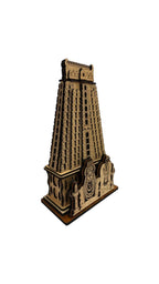 Wooden Thiruvannamalai Temple Replica, Traditional South Indian Architecture Model, 8.5 Inches Height, Decorative Religious Art Piece, Laser Cut Design