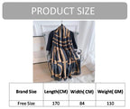 Alexvyan Satin Silk Summer Scarves 170 x 84 cm, Black and Gold Geometric Pattern with Stitched Border, Lightweight Fashion Scarf for Women Sun Protection Stole