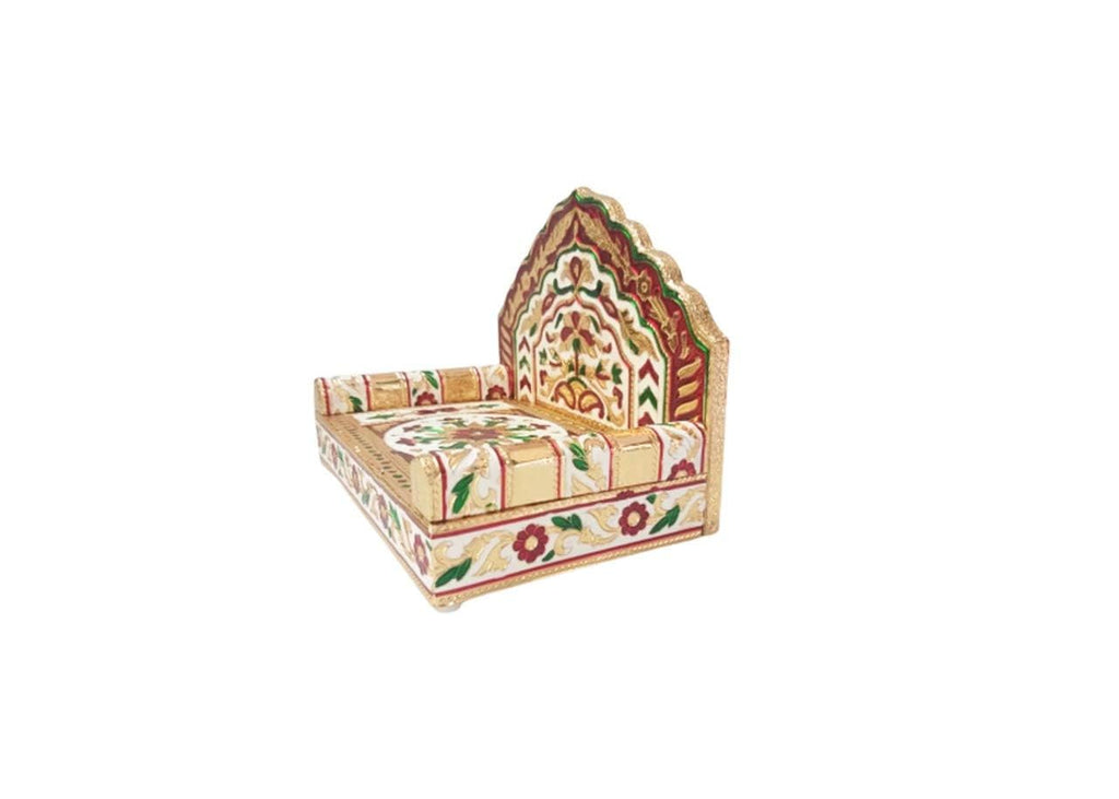 Handicrafts SRS Meenakari Wooden Singhasan