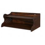 HOMEWEY DECOR Handcrafted Wooden Home Temple for Wall Mount | Premium Pooja Mandir with Strong Support for Heavy Idols | Luxurious Finish Wooden Mandir for Home Office and Prayer Room (Style-03)