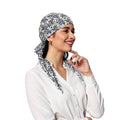 The Headscarves Women’s Cotton Printed Pre-Tied Headscarf for Chemo Hair Loss – Stylish Chemo Headwear, Soft Cotton Hijab Wrap, Bamboo Turban Scarf, Breathable Cancer Head Cover Free Size