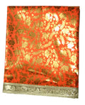Lakshmi Maa Collection's Rumala Sahib Double Set Orange with gota (4 nos.)