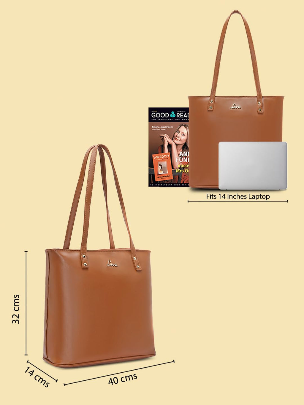 Lavie womens Western TAN Satchel, L (HJGE315042N4)