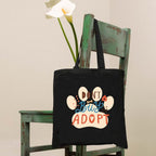 TheYaYaCafe Cotton Black Tote Bag|Multipurpose bag|Lightweight