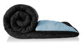 A Brand New - Umi AC Comforter Double Bed | AC Blanket Double Bed | 220 GSM Ultra Super Soft Microfiber Reversible Lightweight All-Weather Bed Comforter/Duvet/Quilt (90X86 Inche, Black & Grey) Kafalo