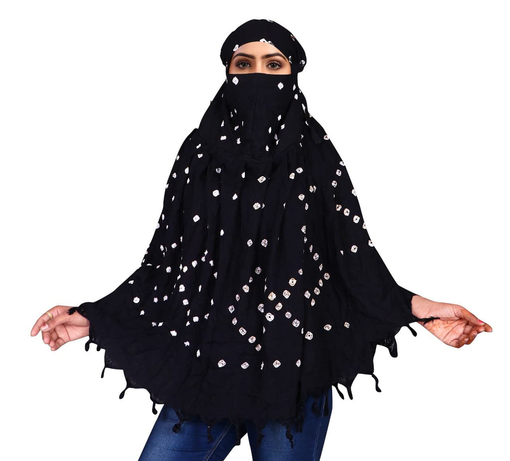 VASTTRAM Women's Pure Cotton Long Scarves Scarf Cum Mask usable for Driver Anti Pollution Full Face Cover With UV Sun Rays Protection