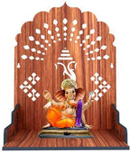 sSSI Fully Handmade Beautiful Small Wooden Home and Office Temple/Pooja Mandir
