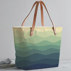 The Purple Tree Oversized Tote Bag for Women - Wave Ripples Tote Bags for College & Daily Use, Travel or Gifts - Large Capacity Handbag