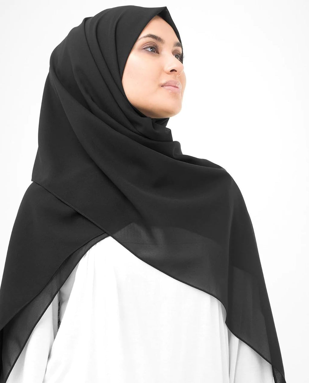 ABEEHA® 10Pcs (Random Colours) Women Chiffon Georgette Hijab Scarf, Lightweight Stole Soft Fabric, Multicolour, 180x70 cm (SET-B)