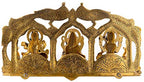 Prince Home Decor & Gifts Metal Laxmi Saraswati Idol Decorative Murti Peacock Frame Metal Statue For Pooja & Your Home, Office, Decorative Showpiece Figurines, Corporate Gift, Golden