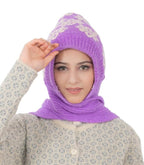 KmCho Purple Woolen Muffler for Women - Soft Warm Winter Scarf - Stylish & Cozy - (Pack of 1)
