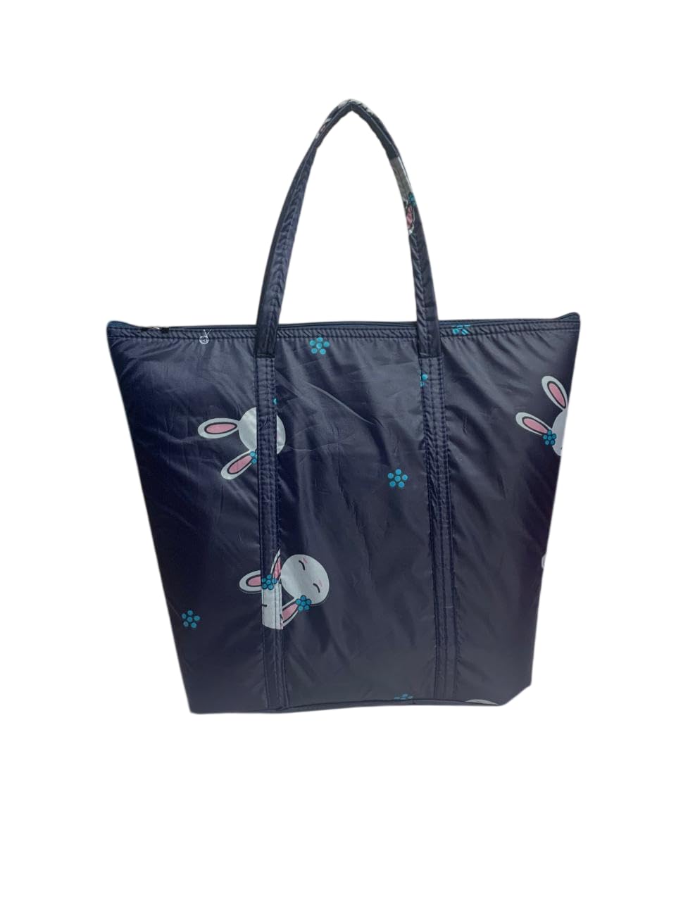 SIVIBAG Foldable Waterproof Travel Tote Bag for Women | Cute Print Lightweight Large Capacity Shoulder Gym Bag & Sports Bag with Zipper Pocket | Stylish College, Office & Daily Use Shopping Bag
