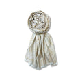 FAHABO Shimmer Geometric Woven Cotton Blend Scarf for Women – Lightweight Hijab & Stole Wrap | 73 x 29 Inches (Yellow)