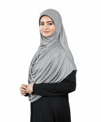 Mehar Women'S Polyester Blend Hijab'S Modest Frilled Stylish Hijab Faeezah Hijab (Large, Bronze) For Female, Brown