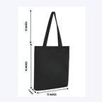 Cbag_Zip_BlackYouMatter - Peach Blossom Tote Bag With Zipper, 100% Cotton Womens Collage Shopping Canvas Bag, Multi-Purpose, Single