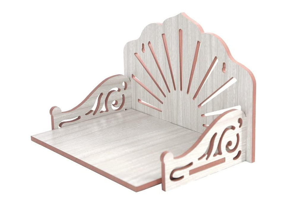 SAPRA Wall Hanging Wooden Mandir for Home | Small Pooja Stand for Wall | Compact Wooden Temple for Pooja Room | Space-Saving Home Mandir & Decorative Wall Pooja Shelf (DIY(Do-It-Yourself))