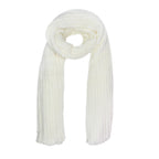 ARK Faux Fur Woolen Stole For Women Girls Winter Warm Wrap Shawl Wedding, Dinner, Party, White