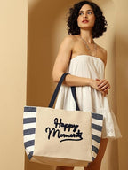ASIAN Happy Moments Women’s Canvas Tote Bag durable cotton canvas with a printed design Spacious and lightweight, suitable for casual shopping, travel, daily use