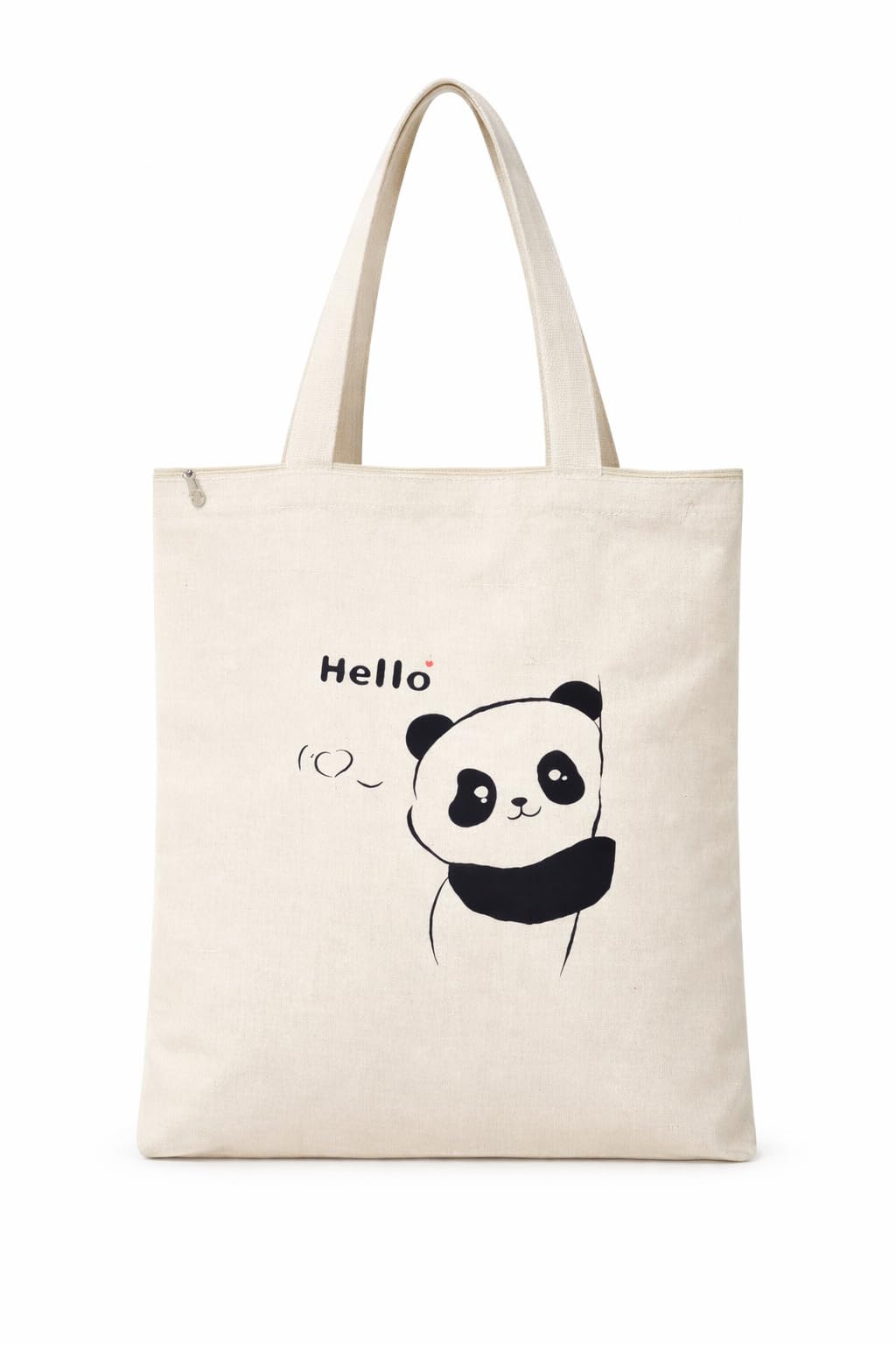 THE PEARLS STUDIO Canvas Tote Bag for Women & Girls | Reusable Shopping Bag | (CUTE PANDA)