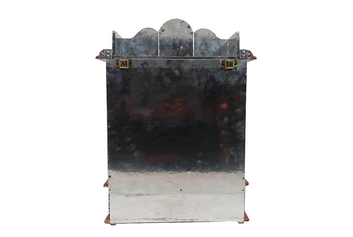 Handicrafts Aluminum Copper Home Temple/Pooja Mandir for Home/god Stand for Home/Pooja Stand/mandir 9x15 inches