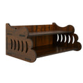 HOMEWEY DECOR Handcrafted Wooden Home Temple for Wall Mount | Premium Pooja Mandir with Strong Support for Heavy Idols | Luxurious Finish Wooden Mandir for Home Office and Prayer Room (Style-04)