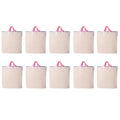 Homemaker Hydi Bags 100% Cotton Reusable Grocery Shopping Bag | Foldable Easy to Carry Vegetable Bag | Eco-Friendly (18 x 18 Inch) Combo Pack of 10