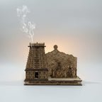 QUEENS CANVAS Wooden Arunachaleshwar Temple Tiruvannamalai 3D Model Replica, Handcrafted Decorative Showpiece