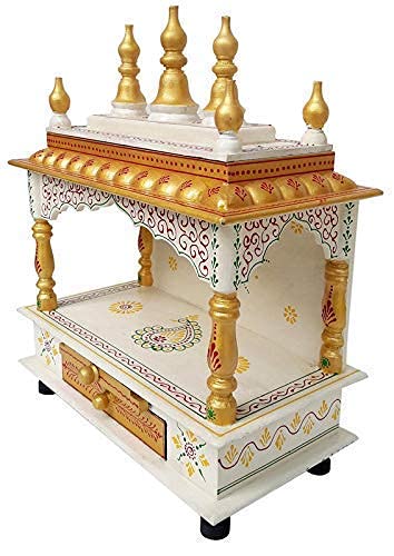 Kamdhenu Art and Craft Wooden Temple/Home Temple/Pooja Mandir/Pooja Mandap/Temple (22)