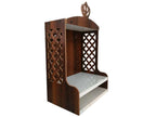 New Premium Sikh Khanda Temple, Khanda Jali, Home and Office Sikh Guru Temple, Brown & White