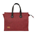 FOHOGO Jute Bag for Unisex | Lunch Bag/Tiffin Bag/Carry Bag/Jute Bag | Tote Bag for office (Maroon, Medium (14”x11”x5”))