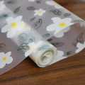 ElastPro (45 cm X 3 m) Printed Shelf Liners for Kitchen Shelves, Drawer Mat, Shelf Liner, Fridge Mats, Kitchen Cabinet Drawer Mat Liner Sheets (White Flower and Black Leaf Printed) Kafalo