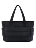 ITALISH Quilted Tote Bag for Travel and Work Lightweight Polyester Puffer Bag for Woman with Multiple Pockets