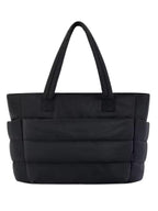 ITALISH Quilted Tote Bag for Travel and Work Lightweight Polyester Puffer Bag for Woman with Multiple Pockets