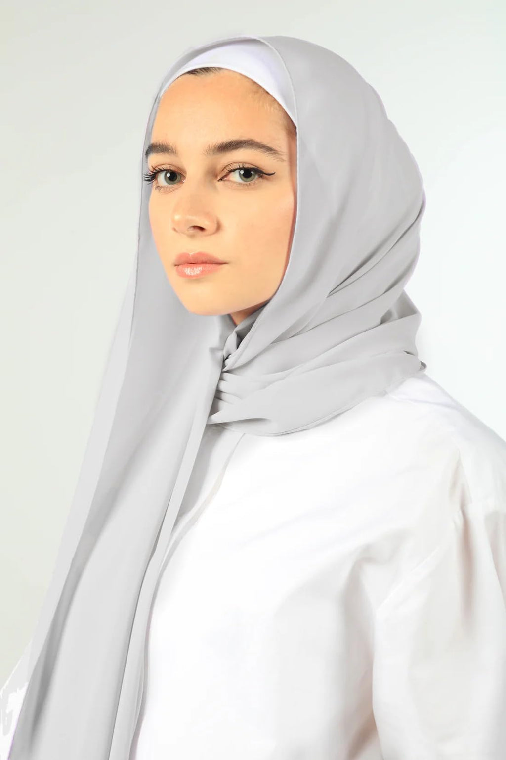 URSHIA MALAYSIAN GEORGETTE HIJAB/DIAMOND GEORGETTE HIJAB FOR WOMEN (DARK TEA PINK)