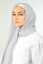 URSHIA MALAYSIAN GEORGETTE HIJAB/DIAMOND GEORGETTE HIJAB FOR WOMEN (DARK TEA PINK)