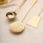 Brass Kitchen Ladles Set  (15.5 Inch) Vedansh Craft