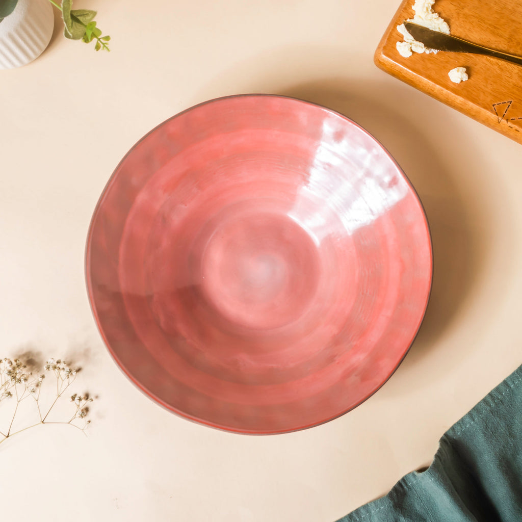 Rustic Large Serving Bowl 9.5 Inch 800 ml Nestasia
