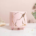 Halcyon Gold Pink Marble Ceramic Planter With Legs Large Nestasia