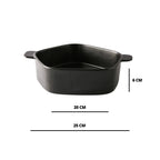 GEOMTERIC pentagon serving bowl - soul black Nestasia