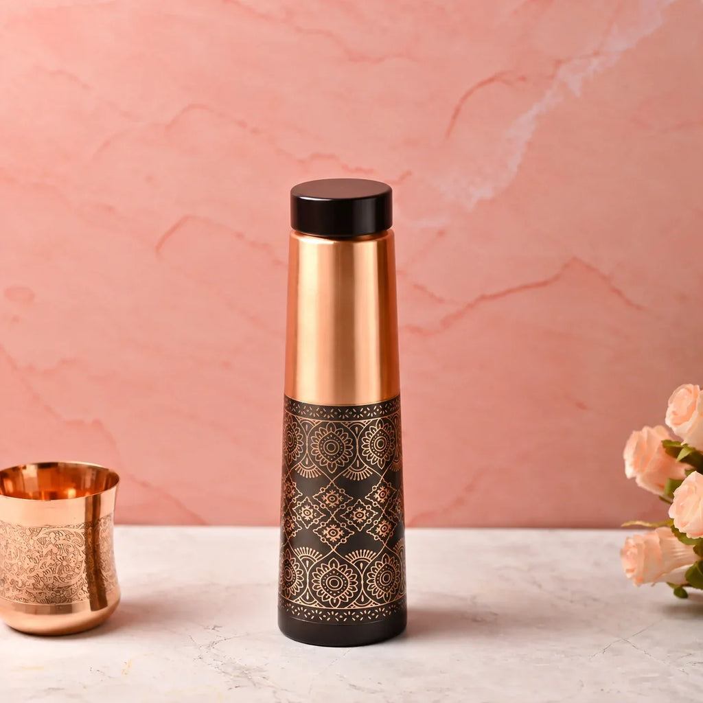 Copper Premium Pen Sparkle Bottle (10.5 Inch) Vedansh Craft