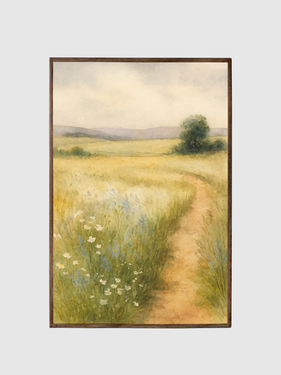 The Fields of Peace | Printed Canvas Wall Art Contrast Living