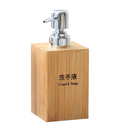 Wooden lotion bottle