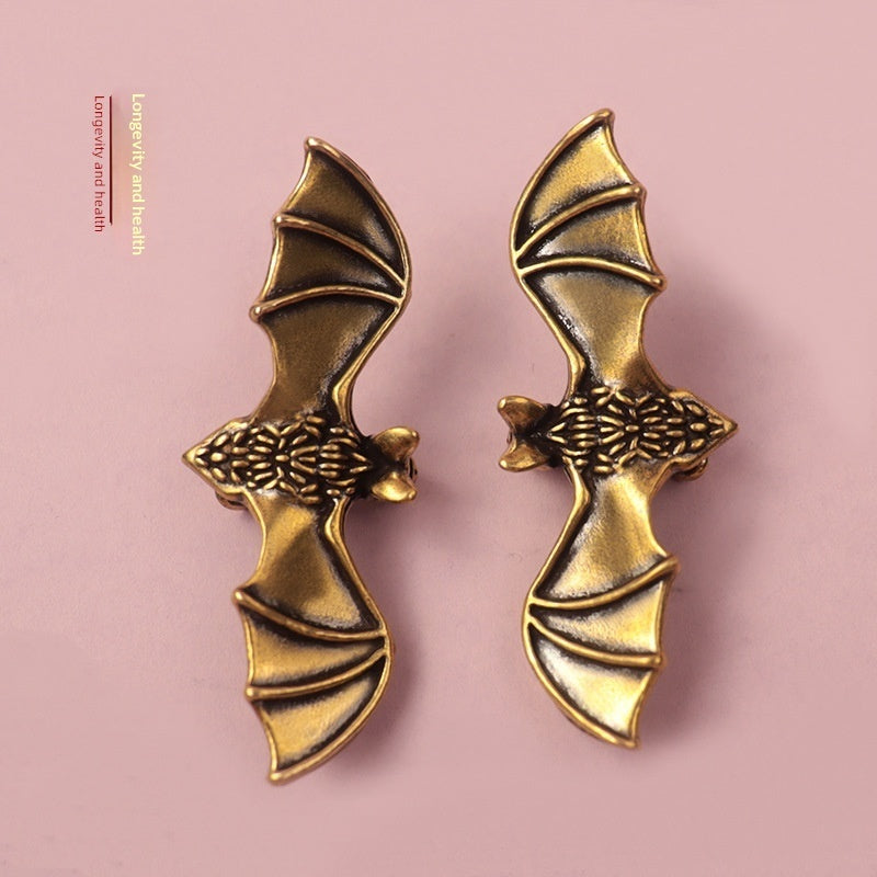 Creative Bat Figurine Brass Craftwork