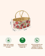 Eco-Friendly Gift Hamper Basket for Home, Festive Gifting, and Fruits