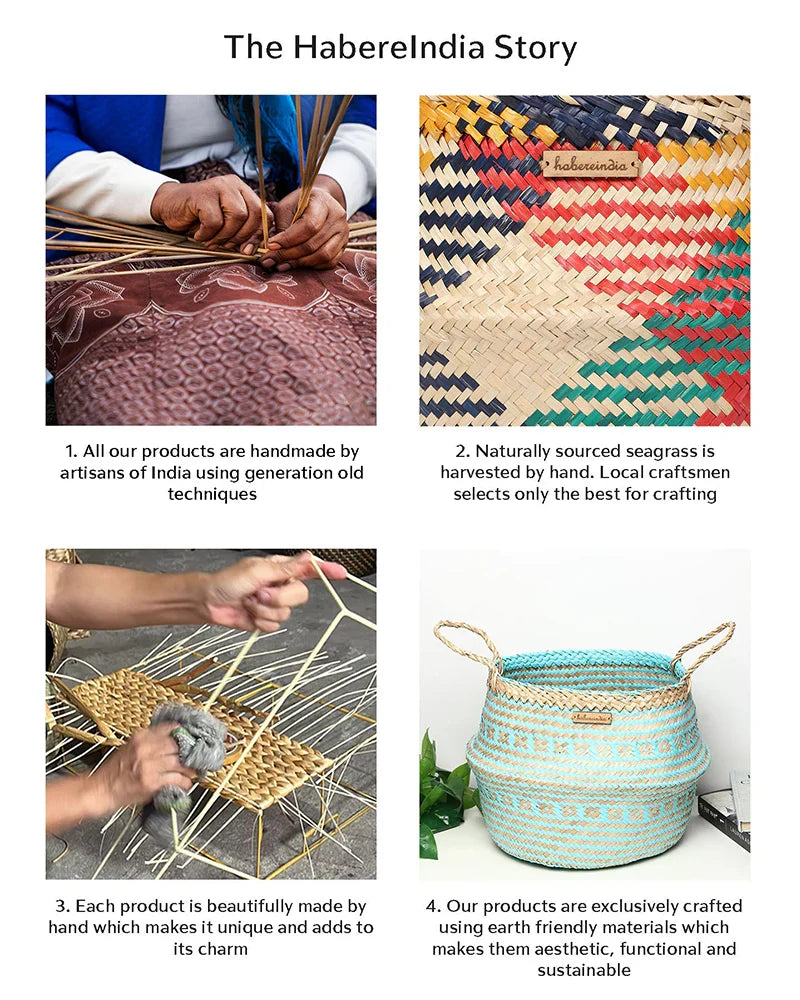 Eco-Friendly Belly Basket for Home Plants & Essentials