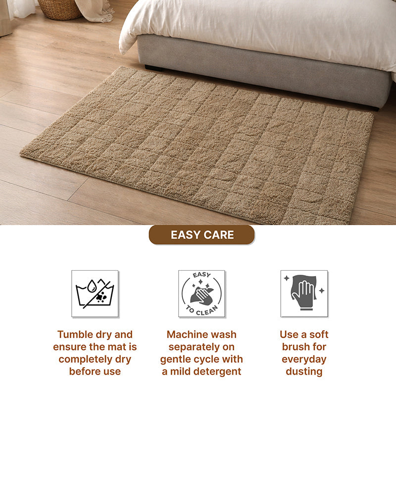 Decorative Bedside Runner Rug for Bedroom Floor and Home Styling