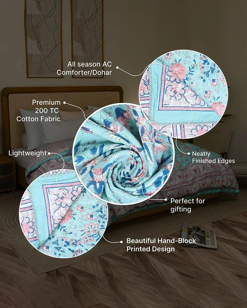 Soft and Fluffy Cotton Comforter for Comfortable Sleeping Experience